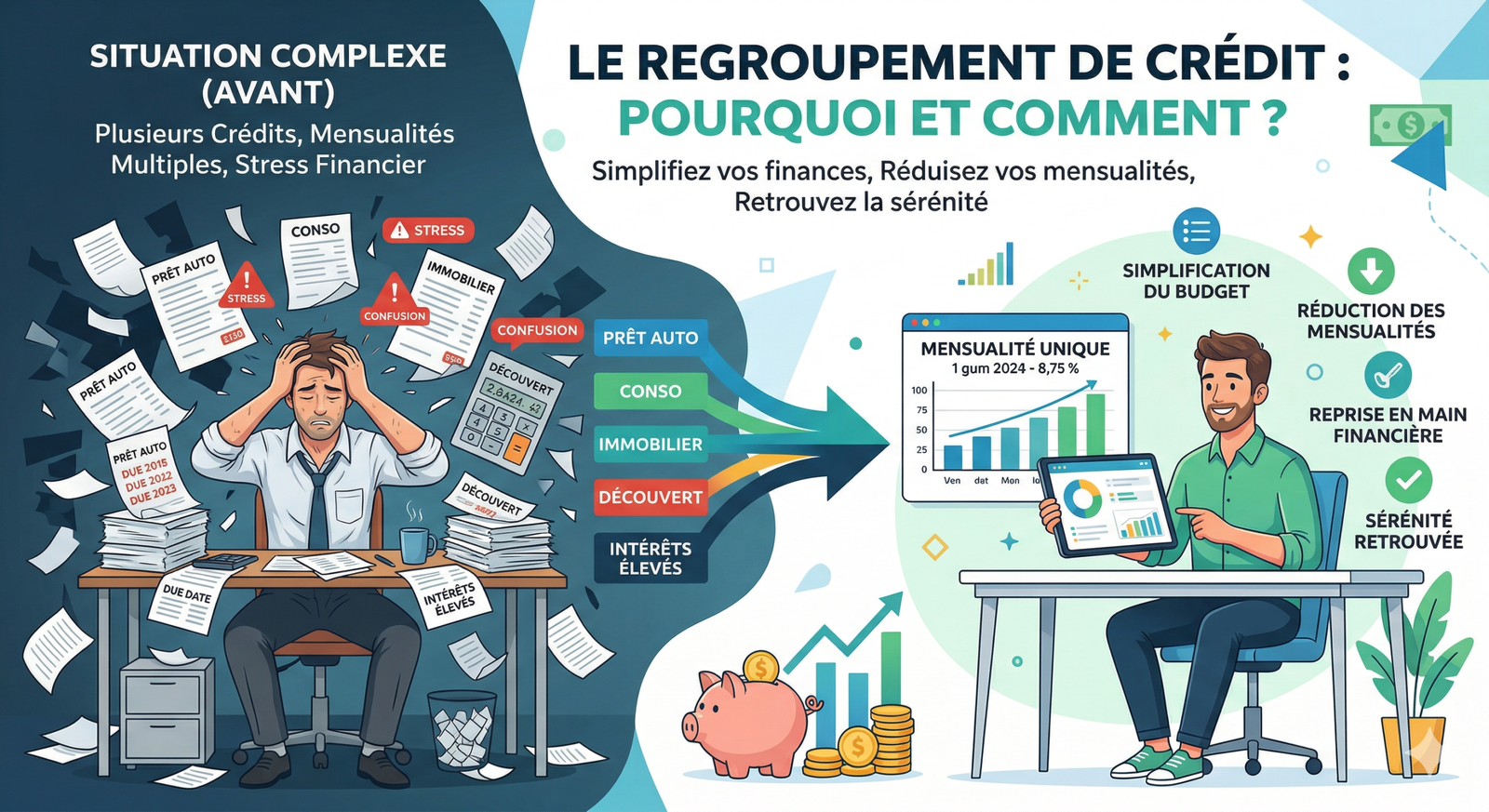 Regroupement de Crédits Conso : Comment Réduire vos Mensualités en 2026 ?